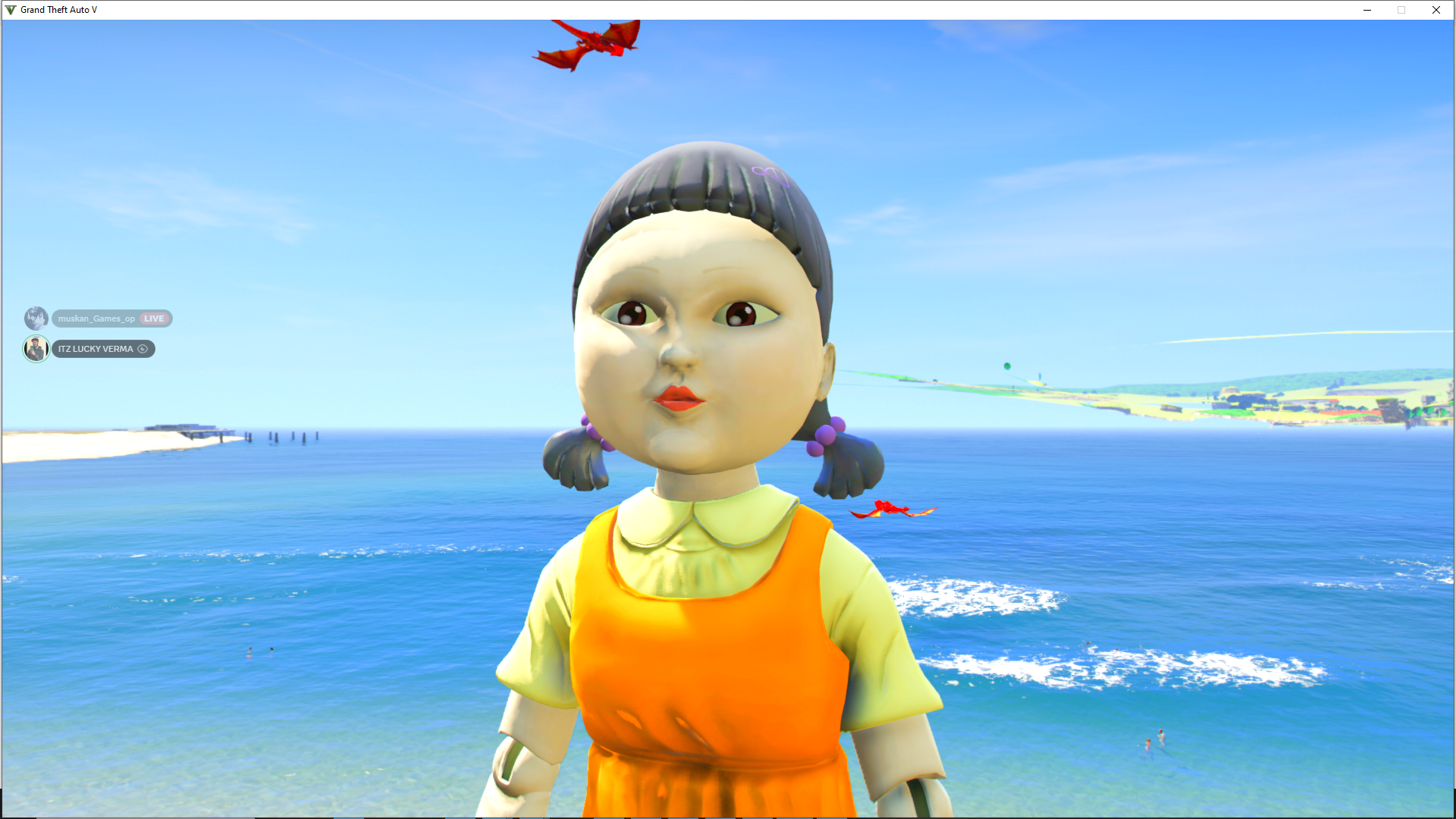 squid game doll big size ped for gta 5 download