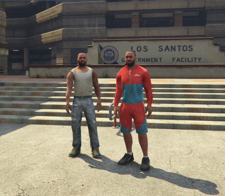 🏍️ CJ-Franklin Indian Biker Ped | GTA V SP Mod