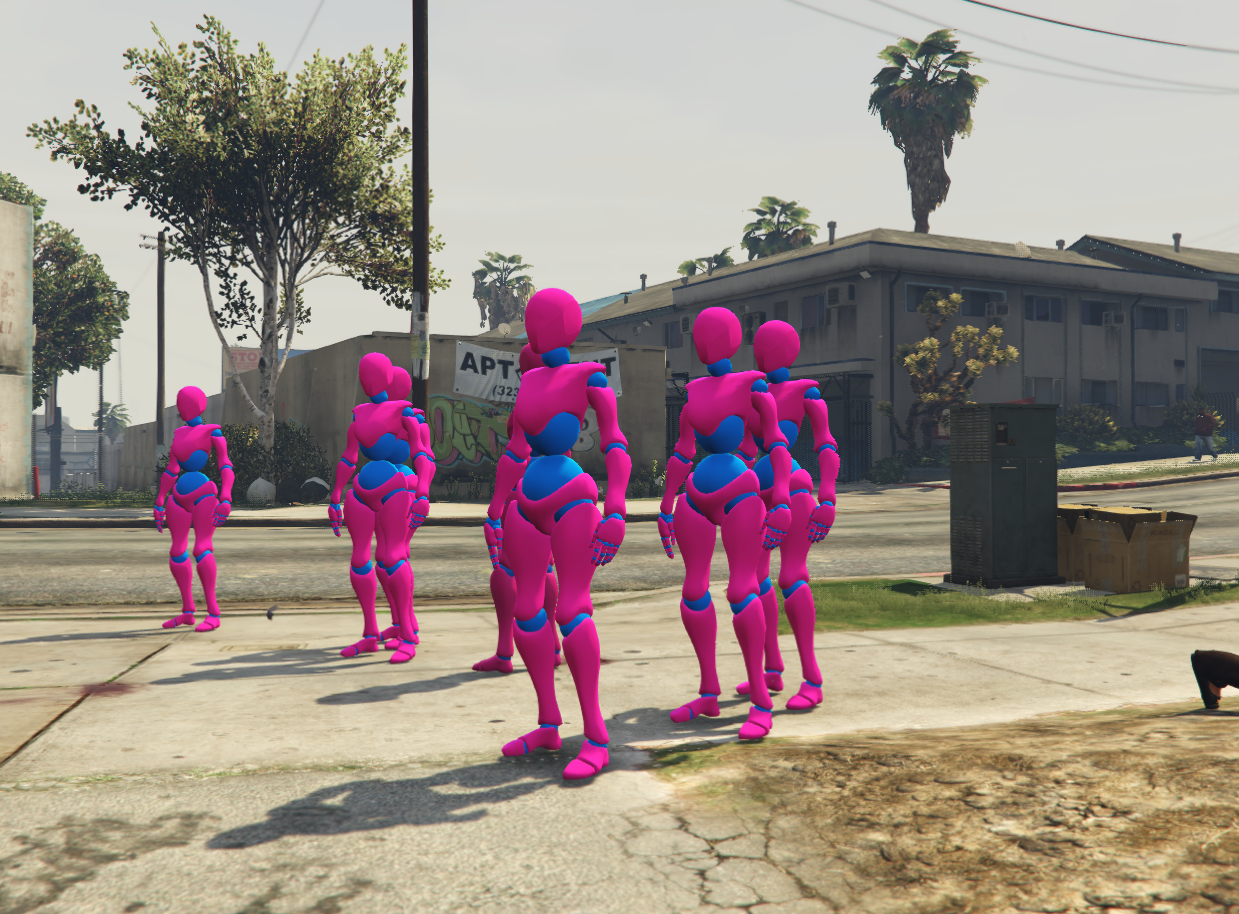 Female Robot Ragdoll Ped for GTA V